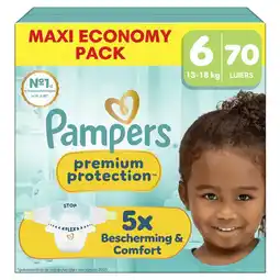 Etos Pampers Premium Protection Maxi Economy Pack Luiers Maat 6 13-18 kg 70 stuks aanbieding