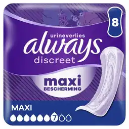 Etos Always Incontinentieverband Discreet Maxi 8 stuks aanbieding