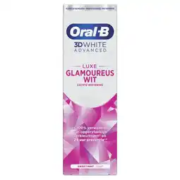 Etos Oral-B 3D White Luxe Glamorous Tandpasta - 75 ML aanbieding
