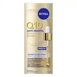 Etos NIVEA Q10 Anti-Rimpel Collageen Expert 3-in-1 Herstellend Serum 30 ML aanbieding