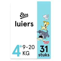 Etos Etos Woezel & Pip Luiers Maat 4+ Maxi+ 31 aanbieding
