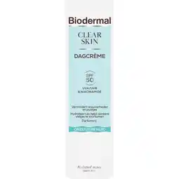 Etos Biodermal Clear Skin Dagcrème Spf50 40 Ml aanbieding
