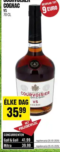 Dirck 3 Courvoisier VS Very Special Cognac 70 cl aanbieding