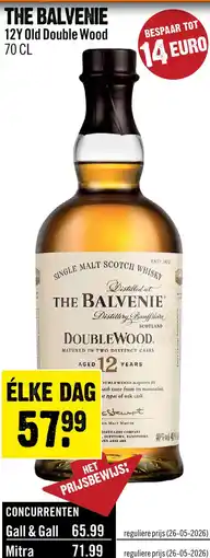 Dirck 3 The Balvenie 12 Years 70 cl aanbieding