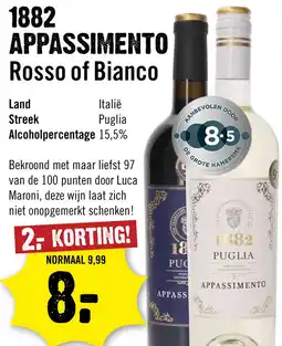 Dirck 3 1882 Puglia Appassimento 75 cl aanbieding