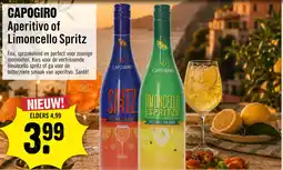 Dirck 3 Capogiro Aperitivo Spritz 75 cl aanbieding
