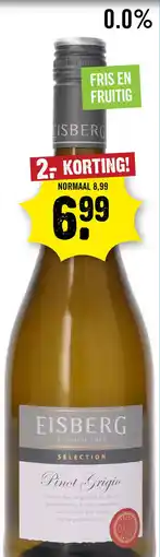 Dirck 3 Eisberg Selection Pinot Grigio 0.0% 75 cl aanbieding