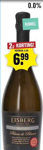 Dirck 3 Eisberg Selection Sparkling Blanc de Blancs 0,0% 75 cl aanbieding