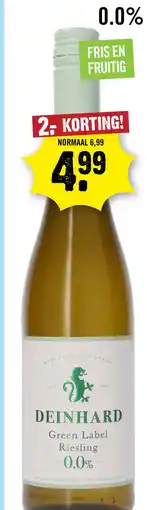 Dirck 3 Deinhard Riesling 75 cl aanbieding