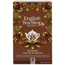 Holland & Barrett 2e product 50% korting | English Tea Shop Rooibos, Cocoa & Vanilla - 20 theezakjes aanbieding