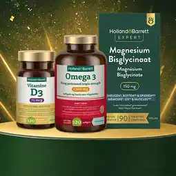 Holland & Barrett Holland & Barrett Daily Essentials Bundel - Omega 3, Magnesium & Vitamine D3 aanbieding
