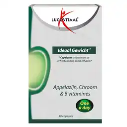 Holland & Barrett weekdeal: 2+3 gratis | Lucovitaal Ideaal Gewicht Appelazijn, Chroom & B-vitamines - 48 capsules aanbieding