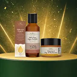 Holland & Barrett De Tuinen Stralende Huid & Haar Bundel - Arganolie, Vitamine E Crème & Selftan aanbieding