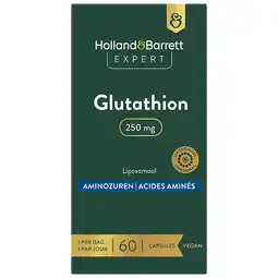 Holland & Barrett Holland & Barrett Expert Glutathion 250 mg Liposomaal - 60 capsules aanbieding
