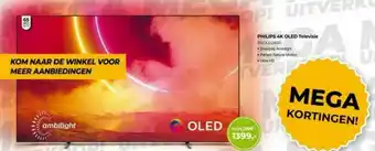 EP Philips 4K OLED Televisie (65OLED805) aanbieding