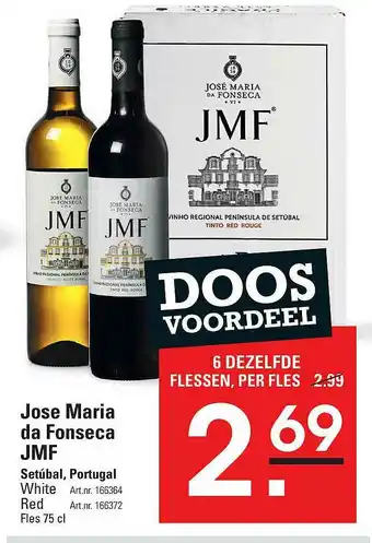 Sligro Jose Maria Da Fonseca JMF White Of Red Setúbal, Portugal aanbieding