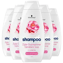 Bol.com Schwarzkopf Zijde-Doorkammer Shampoo 5x 400ml - Voordeelverpakking aanbieding