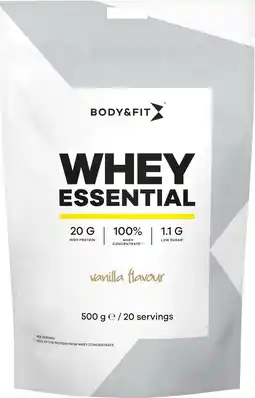 Etos B&F whey essential vanilla 500g aanbieding