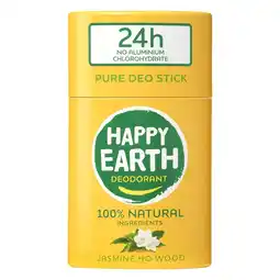 Etos Happy Earth 100% Natuurlijk Jasmine Ho Wood Deodorant Stick 40 gram aanbieding