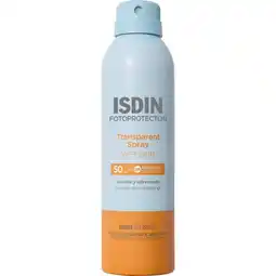 Etos ISDIN Transparent Zonnebrand Spray Wet Skin SPF50 250 ML aanbieding