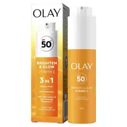 Etos Olay Brighten & Glow Vitamin C Hydraterende Creme SPF50 50ML aanbieding