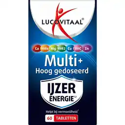 Etos Lucovitaal Multi+ IJzer Energie Hoog Gedoseerd Tabletten 60 stuks aanbieding