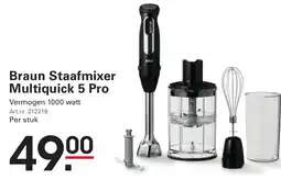 Sligro Braun Staafmixer Multiquick 5 Pro aanbieding