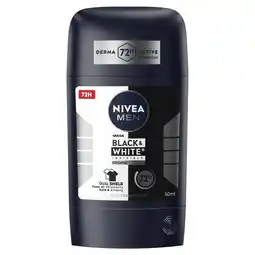 Etos NIVEA MEN Black & White Deodorant Stick 50 ML aanbieding