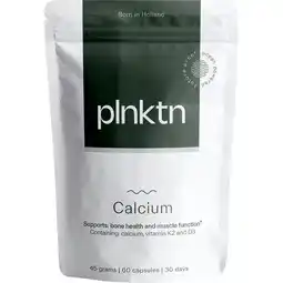 Etos PLNKT Calcium + vit D3+ vit K2 van algen 60 st aanbieding