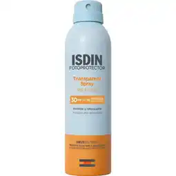 Etos ISDIN Fotoprotection Transparant Spray Wet Skin SPF30 250 ML aanbieding