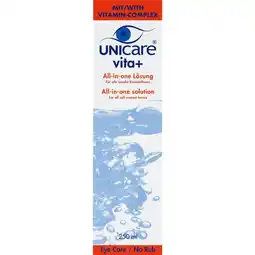 Etos Unicare Vita+ aie vloeistof zachte lenzen 250 ML aanbieding
