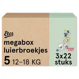 Etos Etos Woezel & Pip Luierbroekjes Junior Maat 5 Megabox aanbieding