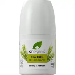 Etos Dr. Organic Tea Tree Deodorant Roller 50 ML aanbieding