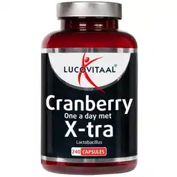 Etos Lucovitaal Cranberry met X-tra Lactobacillus Capsules 240 stuks aanbieding