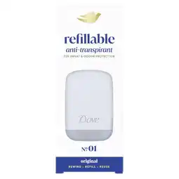Etos Dove Original Antiperspirant Deodorant Refillable Starter Kit aanbieding