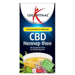 Etos Lucovitaal Hennep CBD Thee zakjes 20 stuks aanbieding