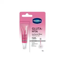 Etos Vaseline Gluta Hya Lip Serum Gloss Rosy Pink 10 ML aanbieding