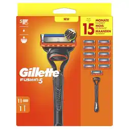 Etos Gillette Fusion5 Scheersysteem Met 11 Navulmesjes aanbieding