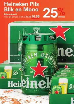 Sligro Heineken Pils Blik en Mono aanbieding