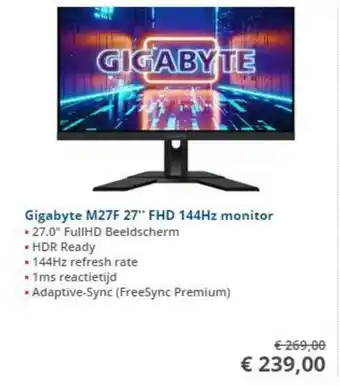 Informatique Gigabyte M27F 27 aanbieding