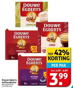 Hoogvliet Douwe egberts koffiecapsules aanbieding