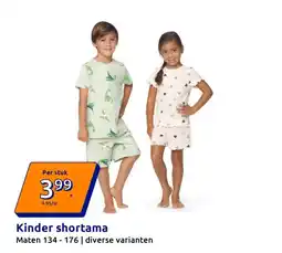 Action Kinder shortama aanbieding