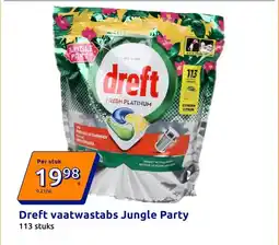 Action Dreft vaatwastabs Jungle Party aanbieding