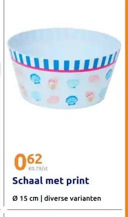 Action Schaal met print aanbieding