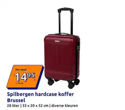 Action Spilbergen hardcase koffer Brussel aanbieding