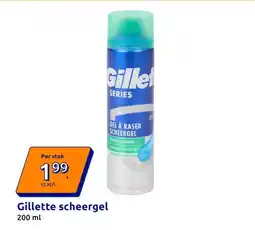 Action Gillette scheergel aanbieding