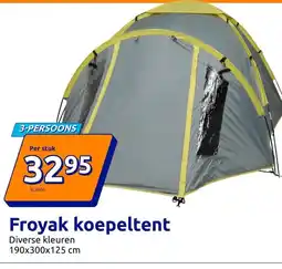 Action Froyak koepeltent aanbieding