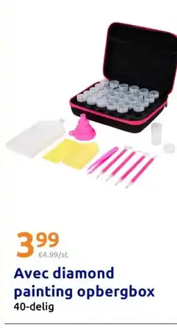 Action Avec diamond painting opbergbox aanbieding