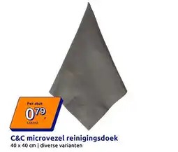 Action C&C microvezel reinigingsdoek aanbieding