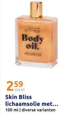 Action Skin Bliss lichaamsolie met... aanbieding